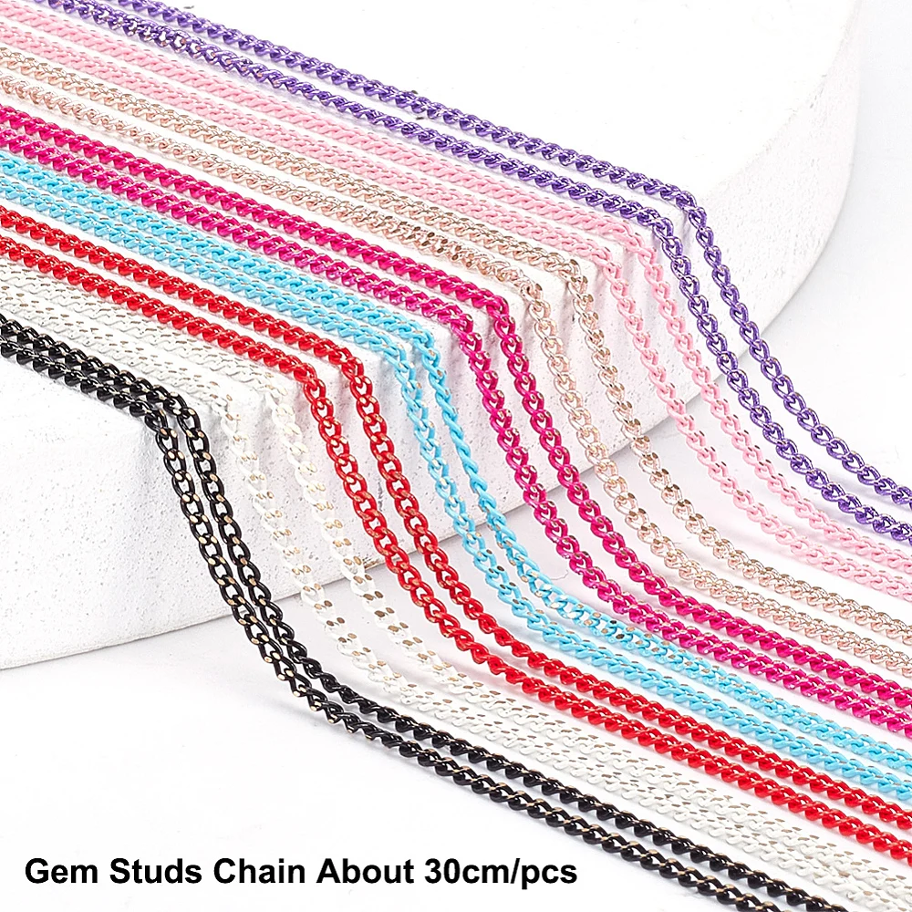 8 stuks nagelkettingen, 8 kleu - Nail Art Design recensie en prijs
