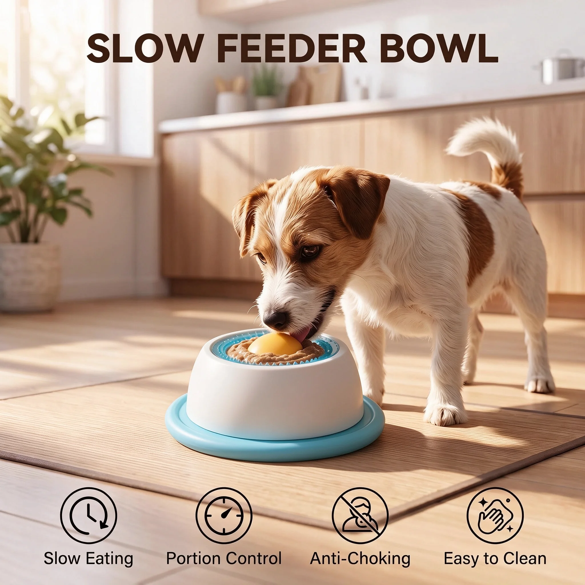 Pet Lick Mat Slow Feeder, Enrichment Training Toys for Dogs & Cats, Interactive Yogurt Licking Plate Snack Bowl