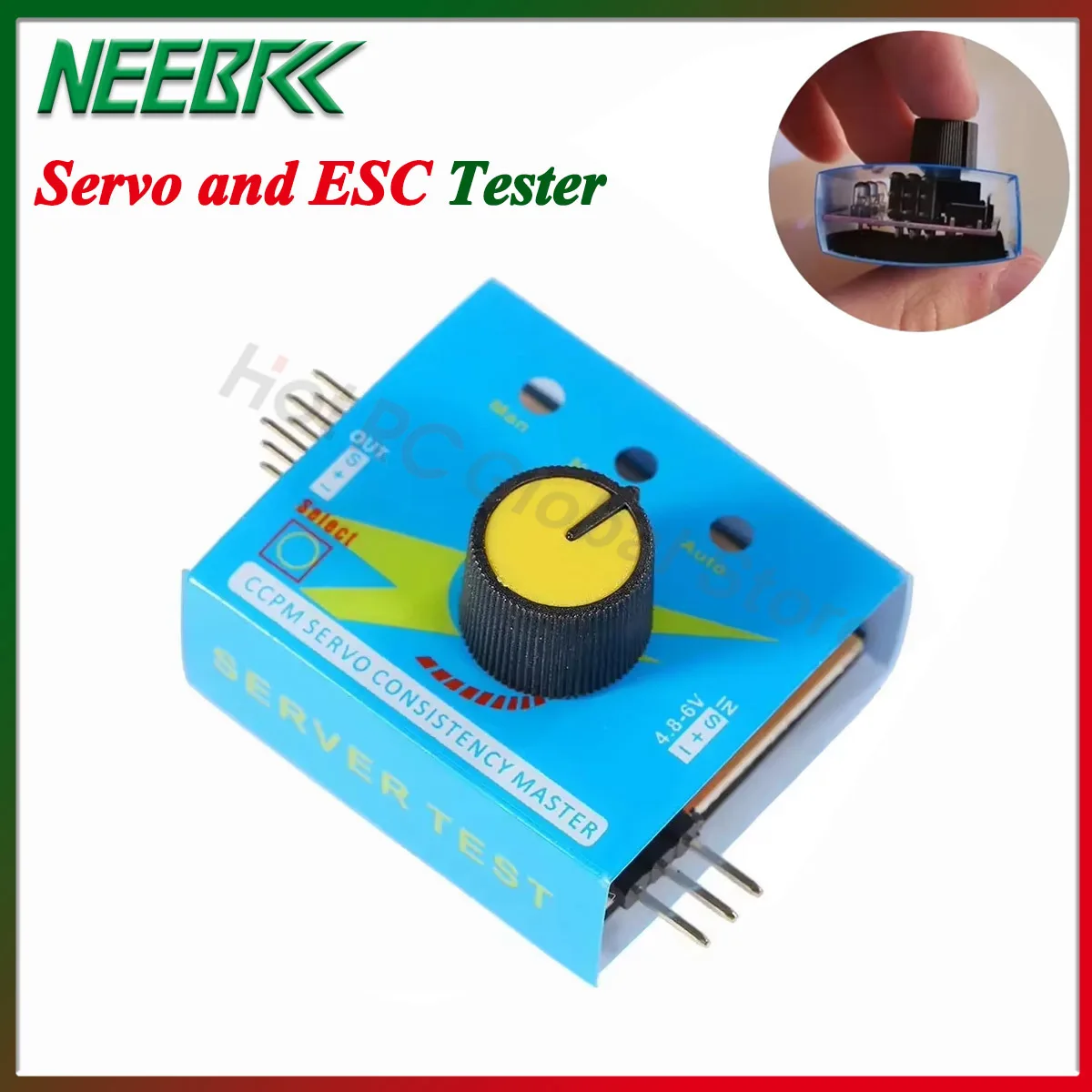 Servo Tester 3CH alat kontrol kecepatan konsistensi Multi ESC pengatur gigi kemudi CCPM Meter Master Checker untuk mobil helikopter RC