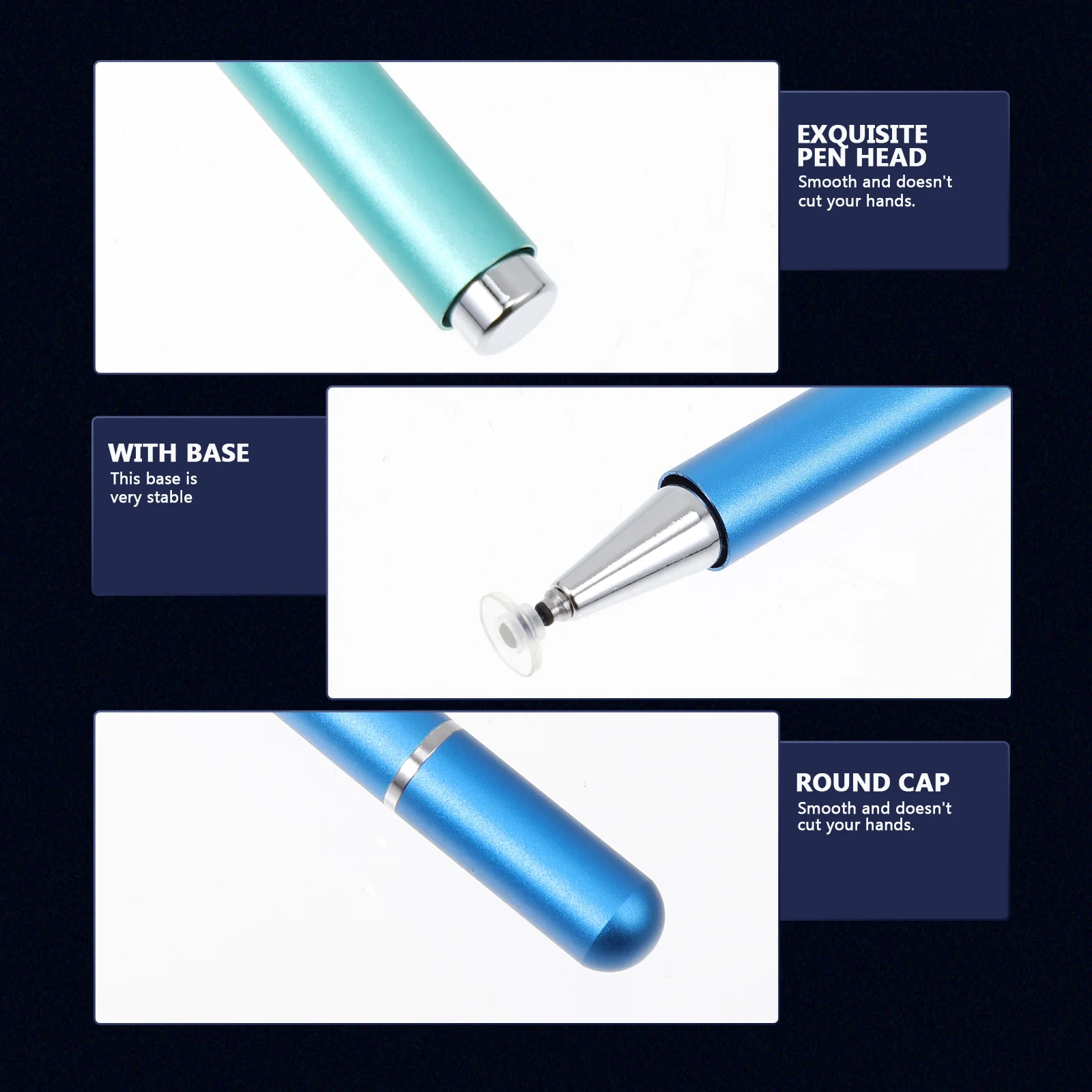 

Metal Capacitive Pen Portable Tablet Precision Screen Touch Pen High Sensitivity Aluminum Alloy Lightweight Drawing Writing