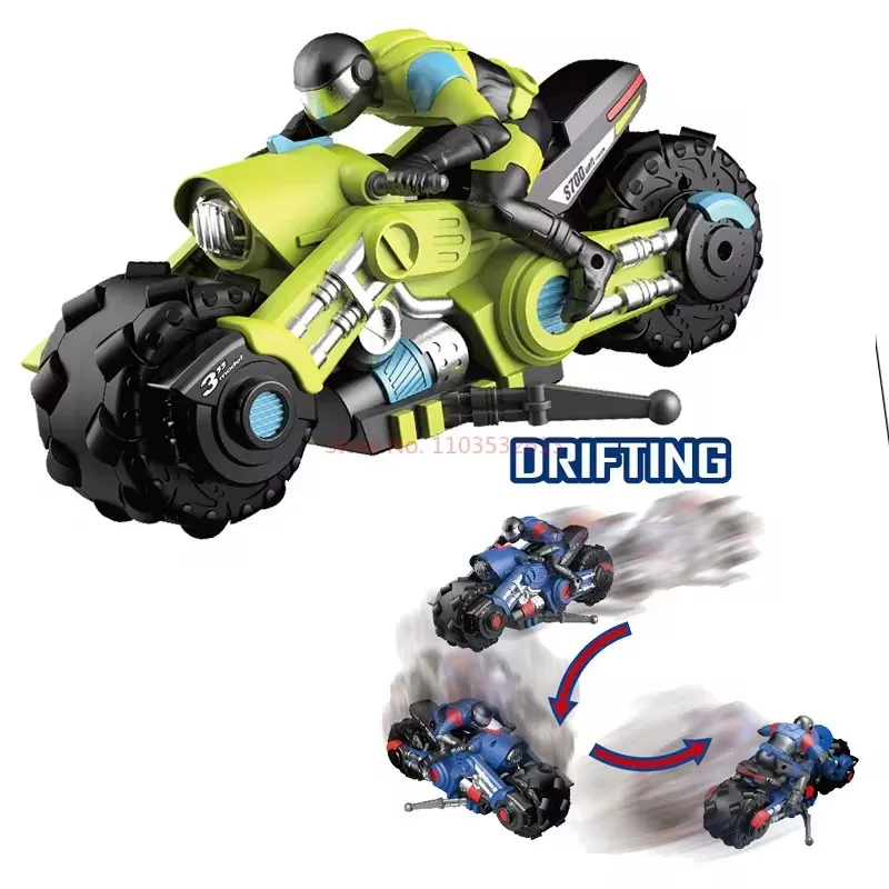 1: 10 acrobazie 3D telecomandate Rc moto rotazione auto telecomandata Drift Racing giocattoli moto elettrici per bambini