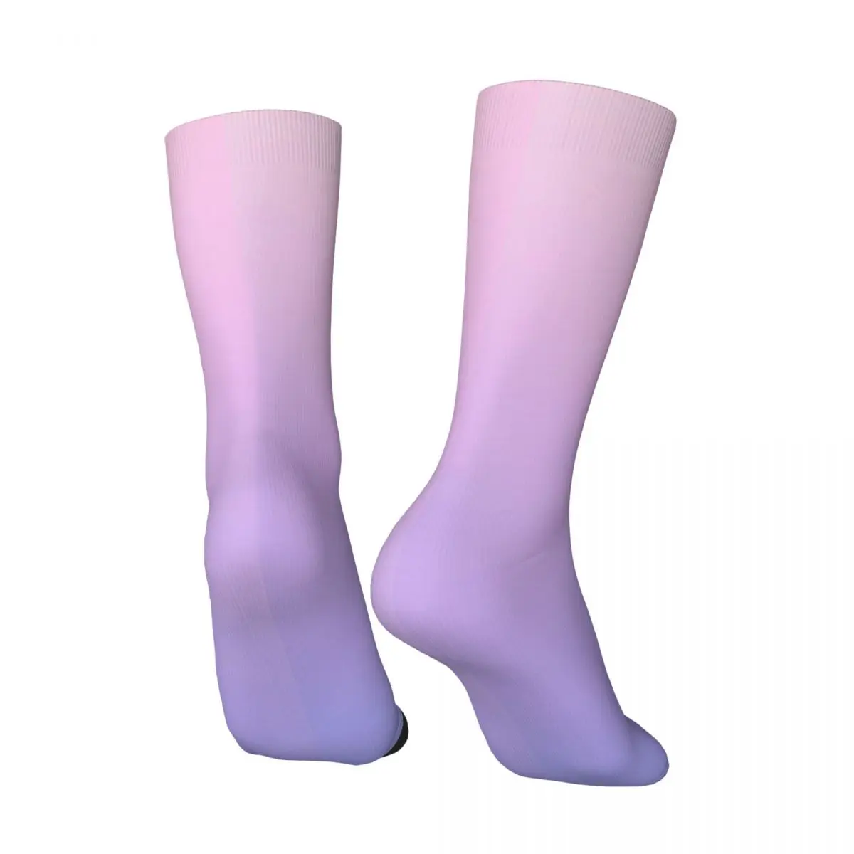 Hip Hop Retro Plain Colors Pale Pink Purple Pastel Ombre Crazy Men's Socks Gradient Colorful Street Style Pattern Printed Sock