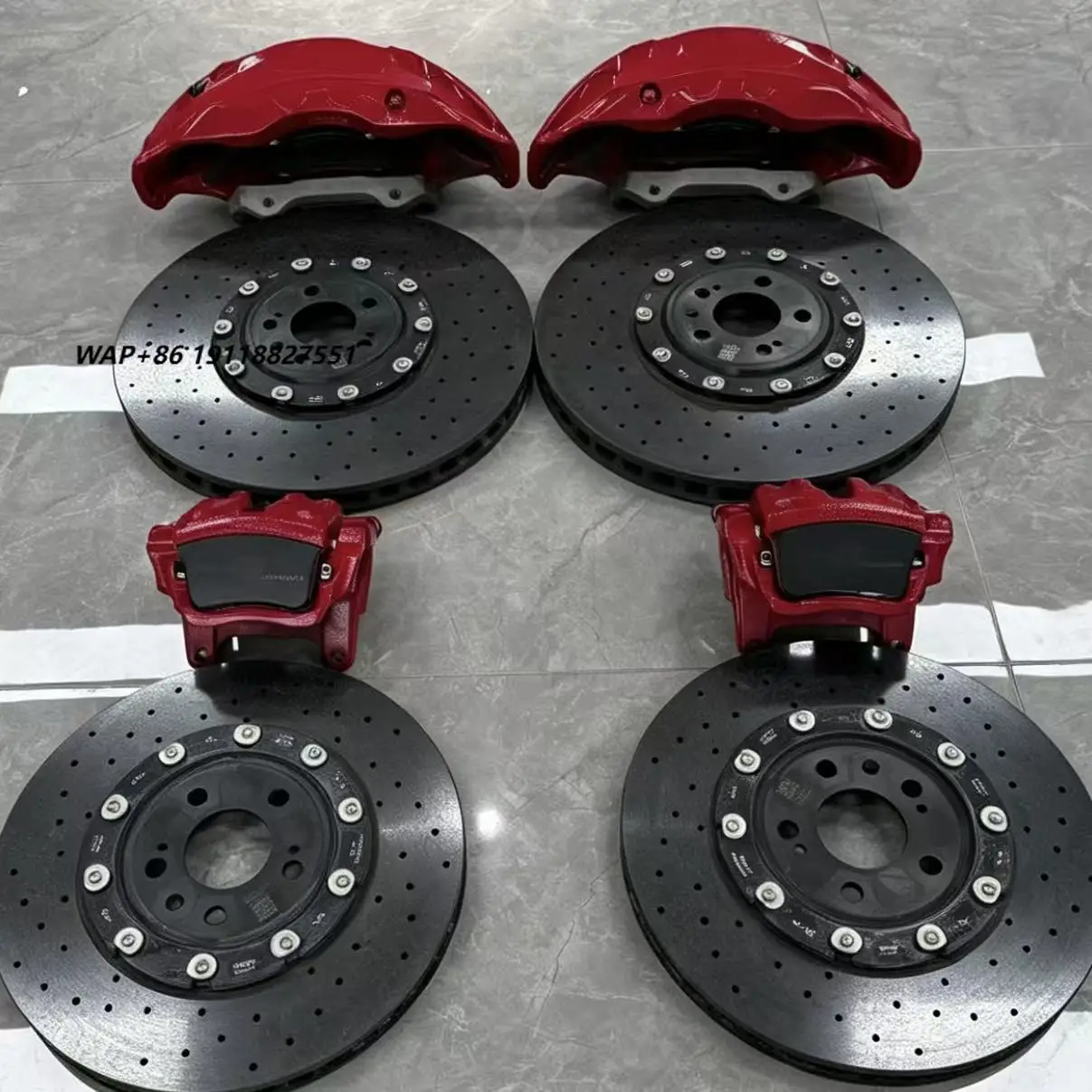 

Carbon Ceramic Brake Kit Car Caliper Brake System Customs Rotor Size 10 Piston for Tank 300 G500 GLE F10 M5