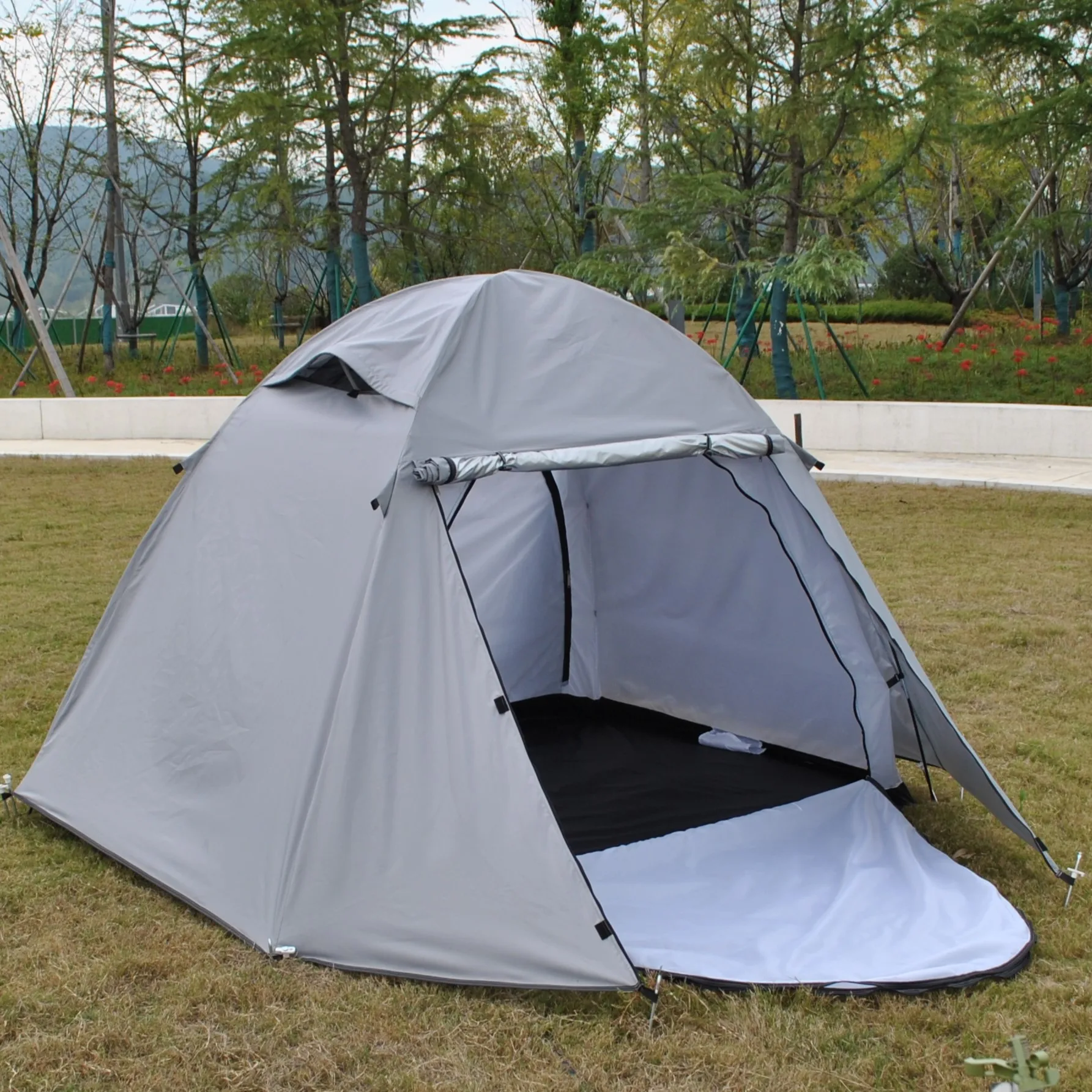 CZX-745 2-Person Durable 4-Season Backpacking Tent Unique Sunscreen Design for Outdoor Camping Adventures