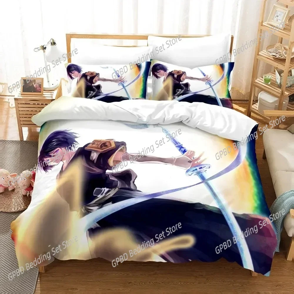 Anime Bleach Toushirou Ichigo 3D Bedding Set Duvet Cover Pillowcases Single Twin Full Queen King Size Home Decor Quilt Boys Gift