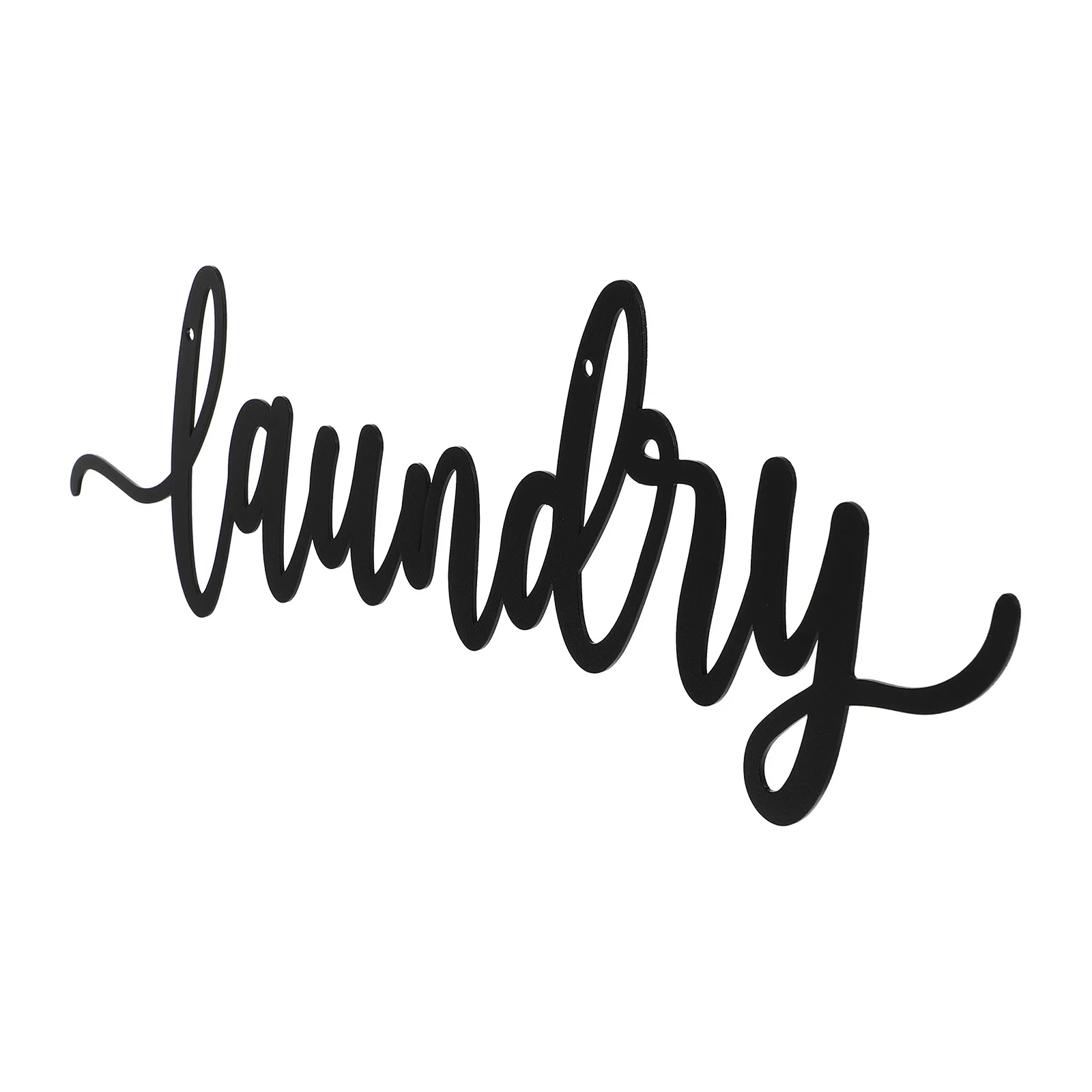 

Decorative Wrought Iron Letter Decoration Laundry Wall Sign Bathroom Vintage Home