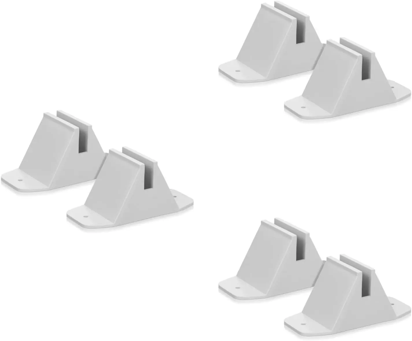 

6 шт. складных кронштейнов для перегородок, опор для разделительных экранов, маленькие держатели для ширм, пластиковые ножки для перегородок