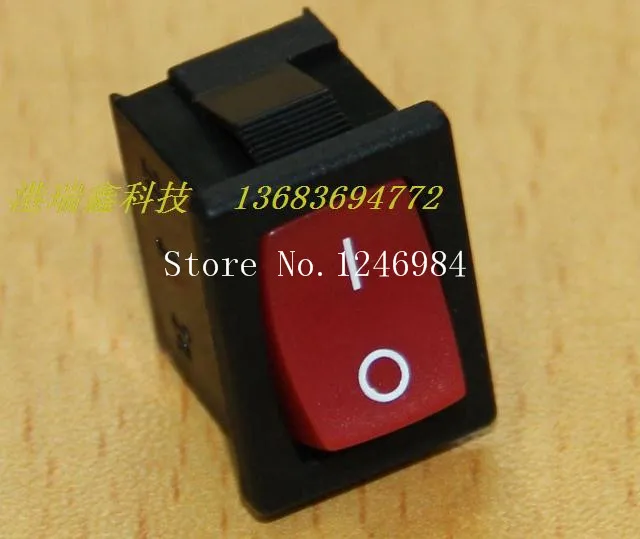 [SA]Taiwan Power Switch R19 A bright red group LIGHT single rocker switch two tranches boat type switch RA12--200pcs/lot