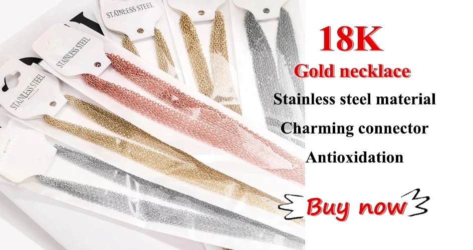 5 Stück Großhandel 0,9/1,2/1,5 mm vergoldet 18 Karat Gold Schlange Runde Kette Halskette für Männer Frauen Silber Halsketten Mode DIY Schmuck – Detail 2