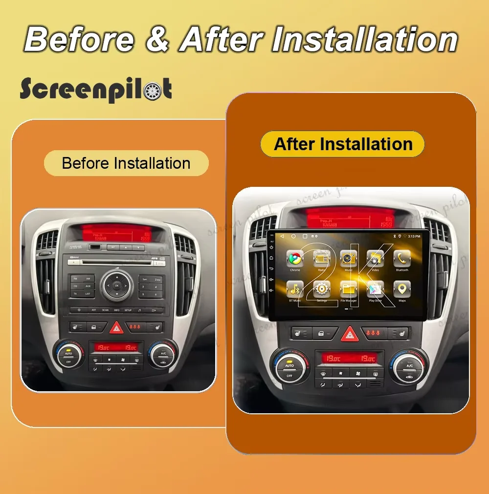 9/7 Inch Android 16 Car Radio Carplay For Kia Ceed ED 2006 2007 2008-2012 2K QLED Player Auto Radio Touch Screen Mirror Link 5G