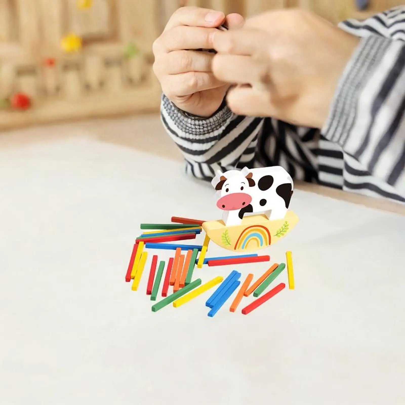 Wooden Stacking Blocks Stacking Toys for Children Ages 3-6 Birthday Gifts