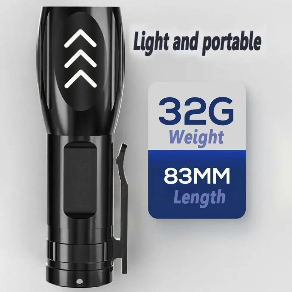 Mini Portable Flashlight Flashlight Powerful Waterproof Led Flashlight High Lumens Lightweight Portable Usb for Emergency