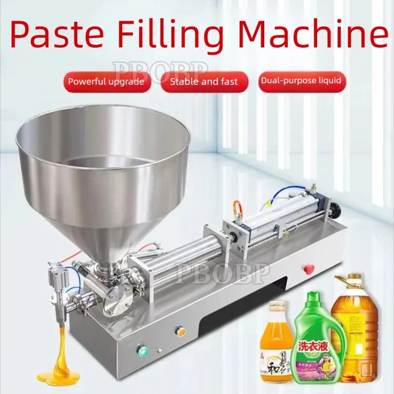 PBOBP High Quality Liquid Honey Cream Perfume Paste Filling Machine High Precision 10L Hopper Commercial Liquid Filling Machine