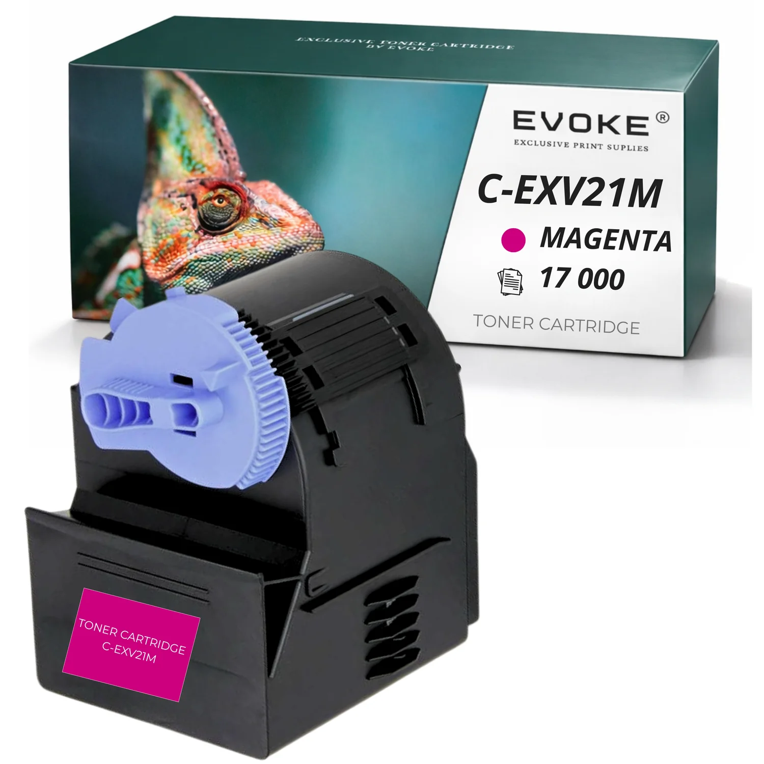Evoke Compatibele Toner voor Canon C-Exv21M Cexv21 Cexv21M C-Exv21 Magenta 17000 Pagina's Imagerunner C2880 C3380 C3580 C2380