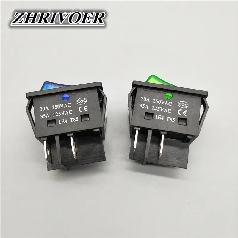 KCD4 ON-OFF 30A/250 فولت 16A/250 فولت الثقيلة 4 دبوس T85 الروك التبديل مع ضوء 12 فولت 24 فولت 110 فولت 220 فولت 380 فولت