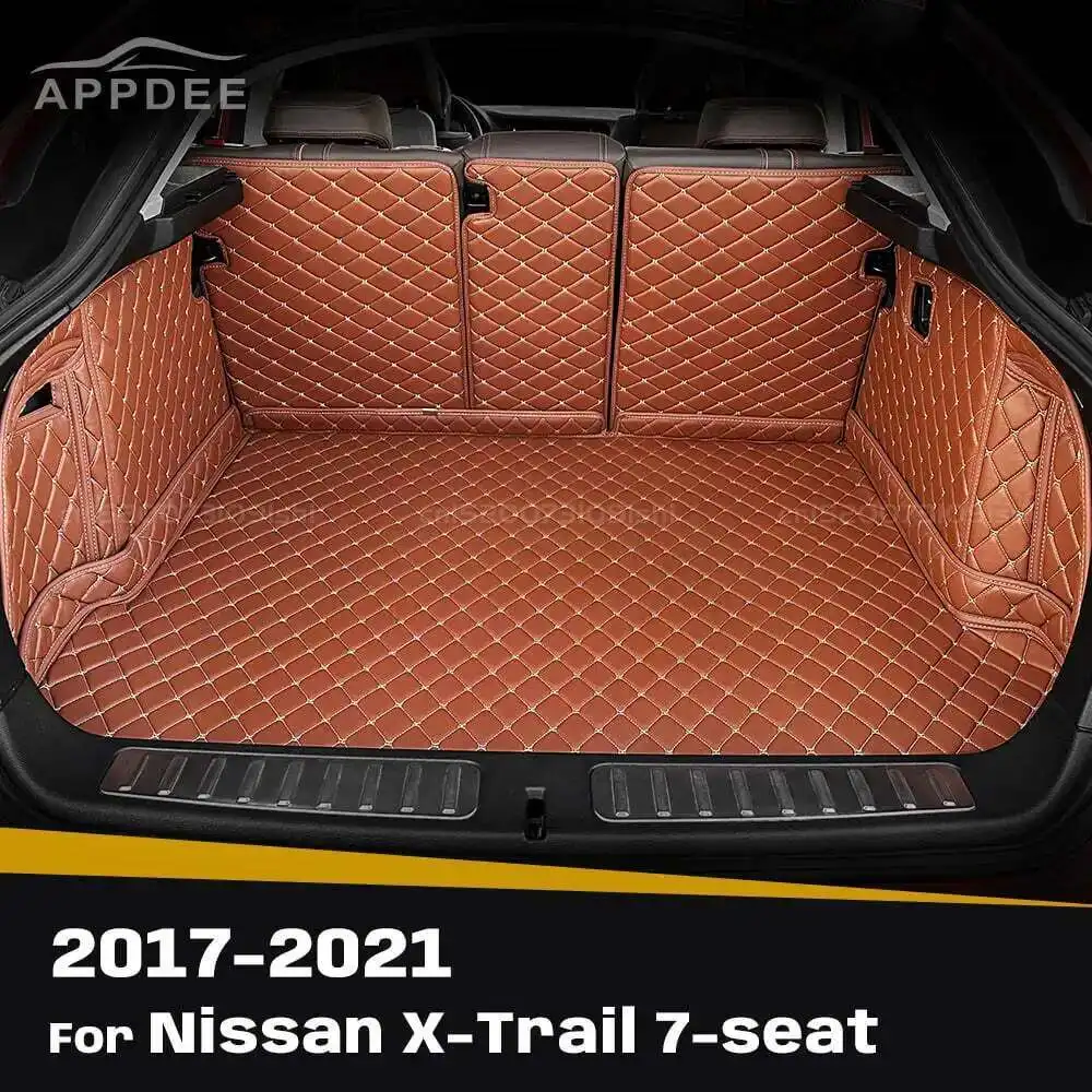 

Для Nissan X-Trail 7-местный 2017-2021 20 19 18 авто полное покрытие коврик для багажника автомобильный защитный коврик грузовой вкладыш аксессуары для интерьера