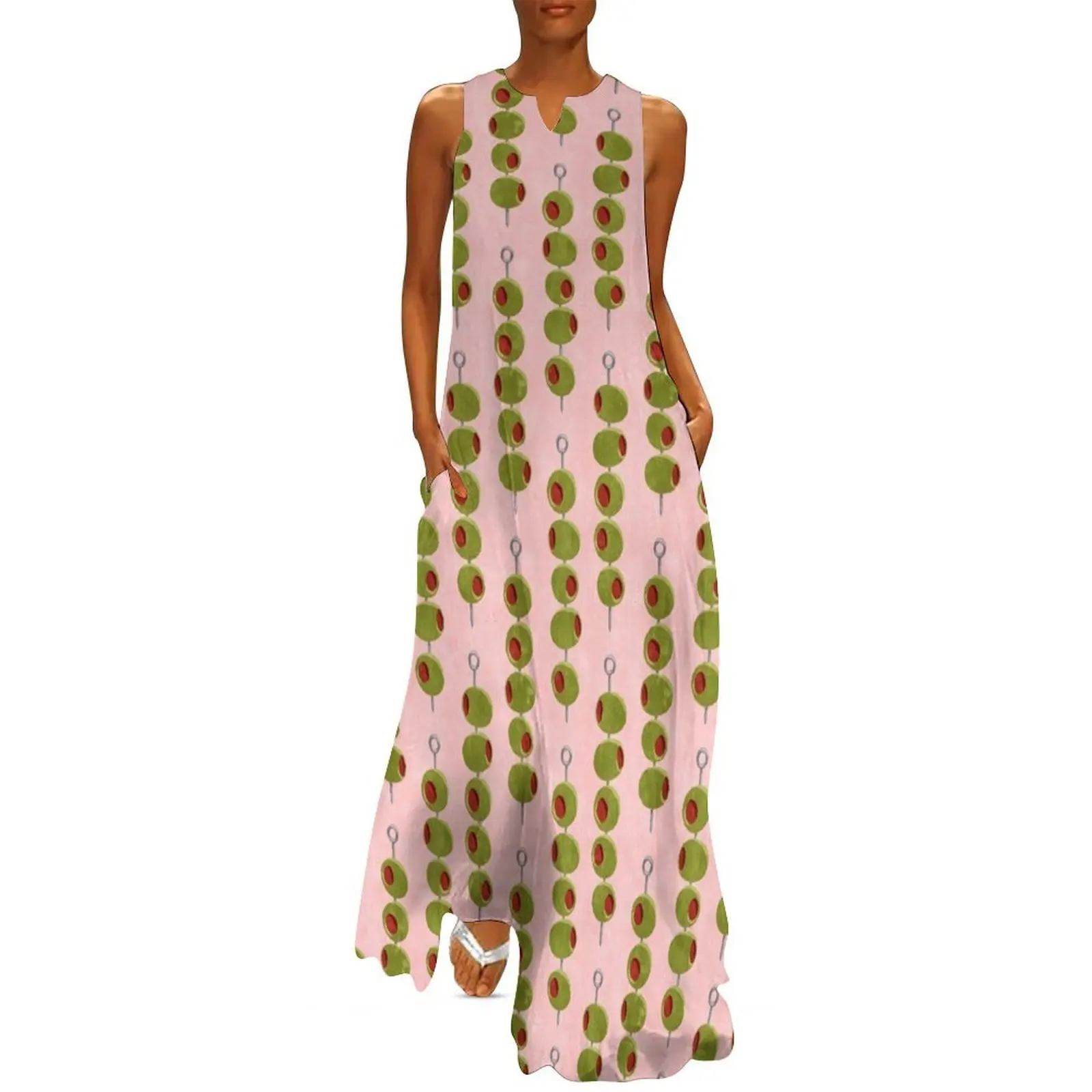 

Martini cocktail olives - olives on a stick (pink) Long Dress dresses for women women's evening dress 2025
