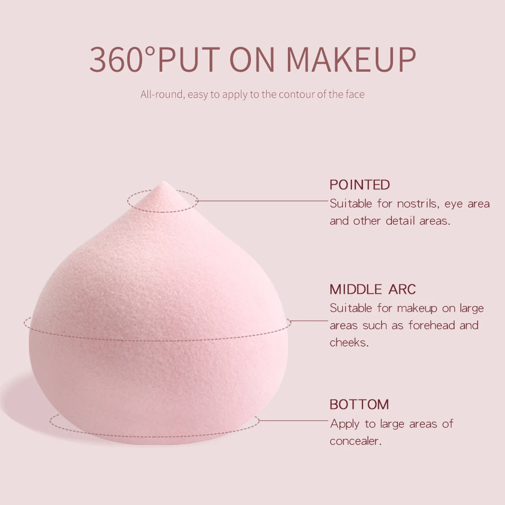 5-Pack Mini Beauty Blender Sponge Set – Travel Size Makeup Sponges for Foundation & Powder, Latex-Free Blending Egg with Storage