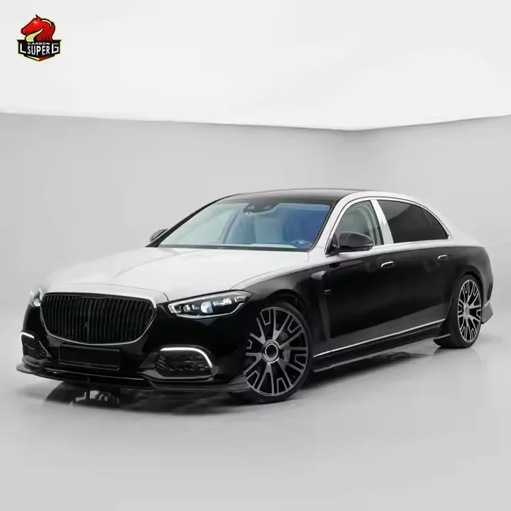 Dream Garage M Style Body Kit For  S-class W223 Dry Carbon Fiber Front Lip Diffuser Spoiler Full Set Body Kit