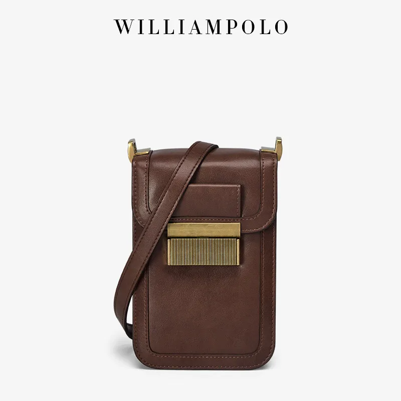 WILLIAMPOLO Brand Wallets Women Mini Shoulder Bags Female Phone Bag Ladies Crossbody Bags Retro Messenger Wallet For Women Purse