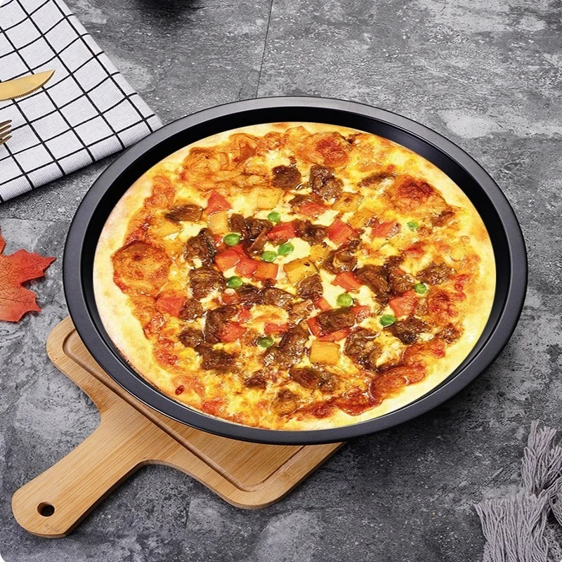 11 Inch Pizza Pan with Holes, Round Baking Tray for Oven, Perforated for Crispy Crust, Steel, Non-Stick, Pizza Bakeware, Durable