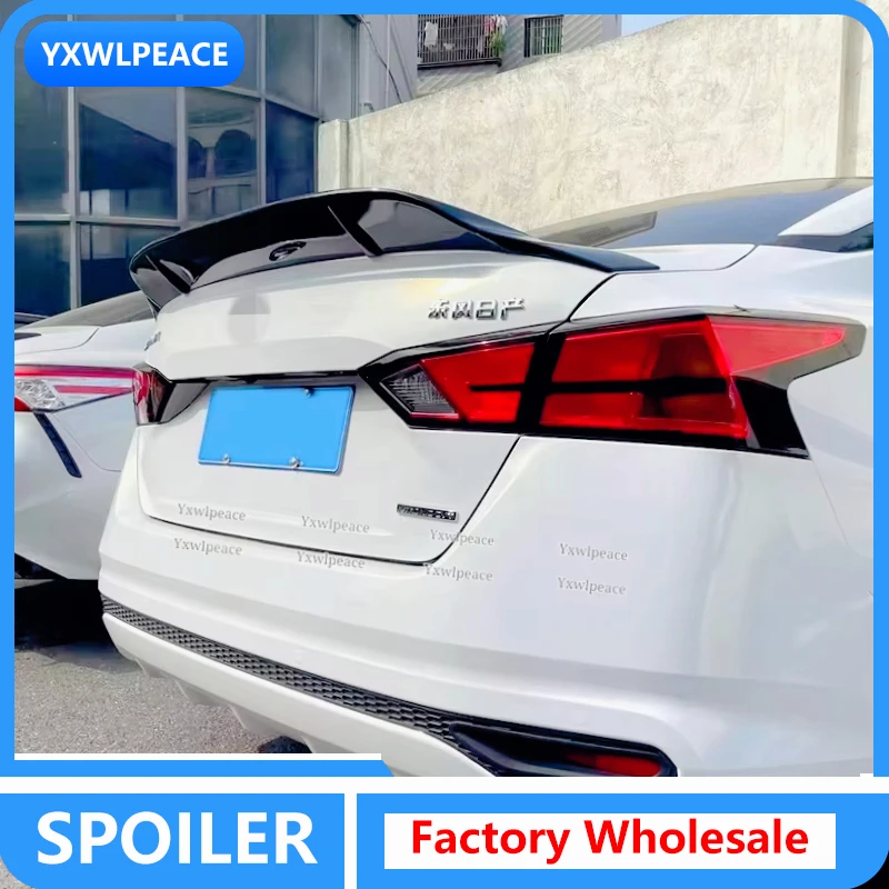 

For Nissan Teana Altima 2019 2020 2021 2022 2023 2024 R Style ABS Plastic Unpainted Color Rear Trunk Lid Spoiler Car Accessories