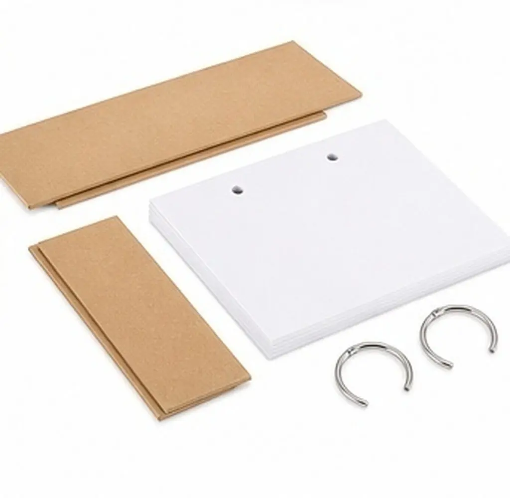 1Set DIY Calendar Making Loose-Leaf Book Blank Desk Calendar Doodle Sketchbook Kraft Paper Hand-Painted Craft Book Thick Spiral