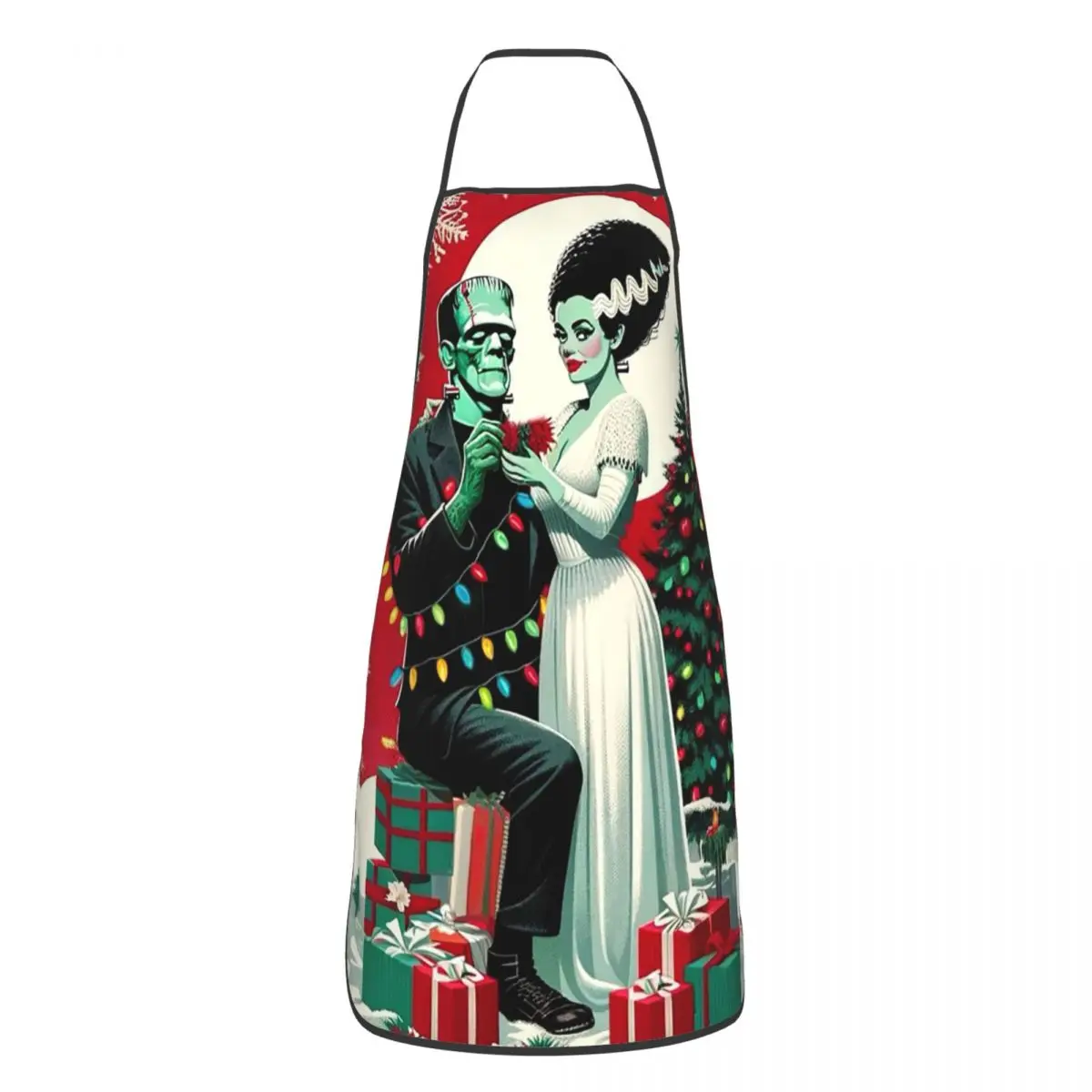 The Bride Of Frankenstein Poster Horror Movie Aprons Chef Baking Tablier  Bib Kitchen Cleaning Pinafore for Women Men Painting