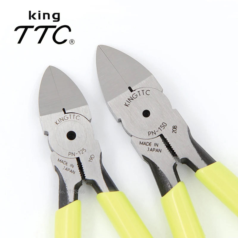 Japan King TTC Diagonal Pliers 5 Inch or 6 Inch For Cutting Plastic, Copper Wire, Aluminum Cable, Element Etc Repair Tools