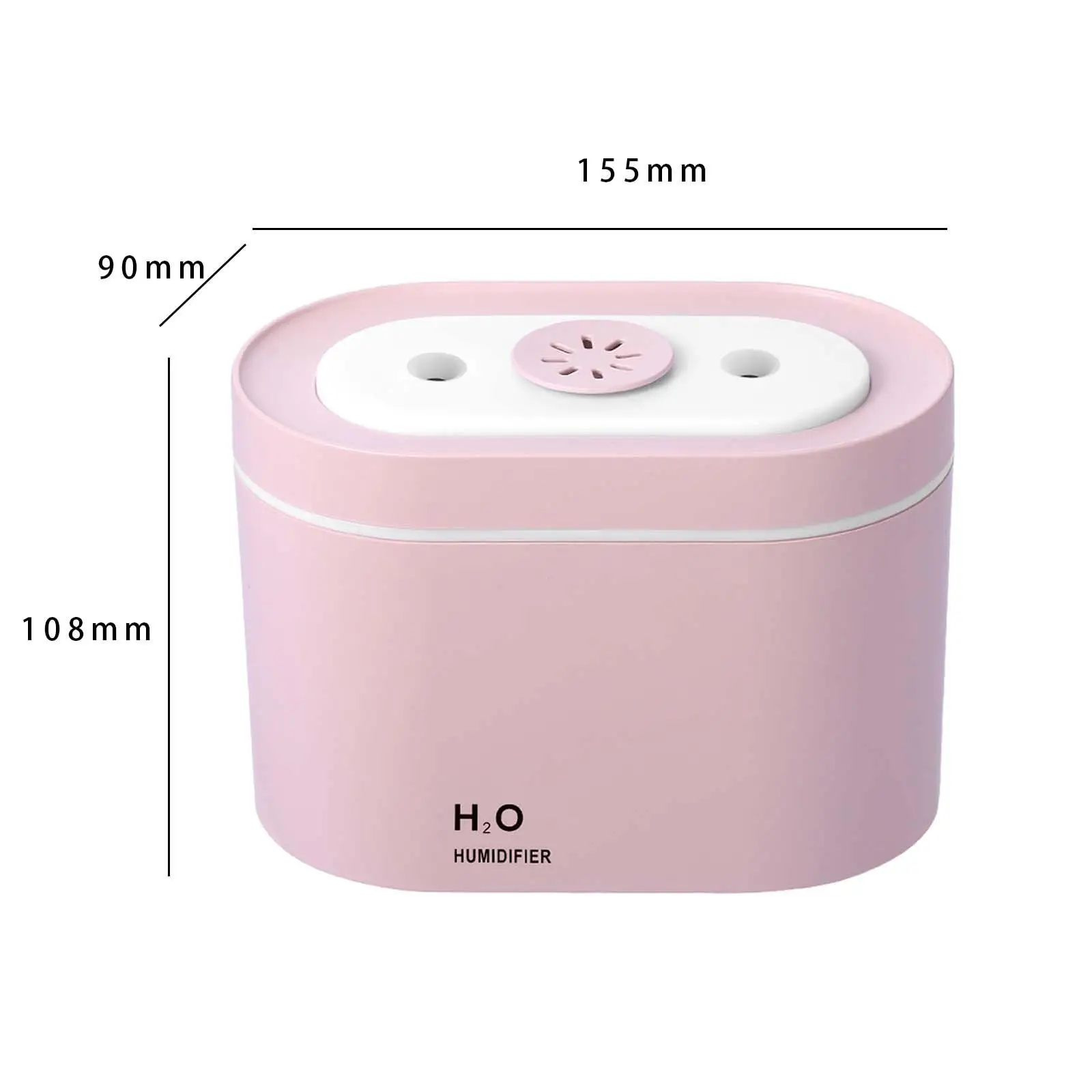 800ml Air Humidifier Low Noise Essential Oil Diffuser for SPA Office Desktop