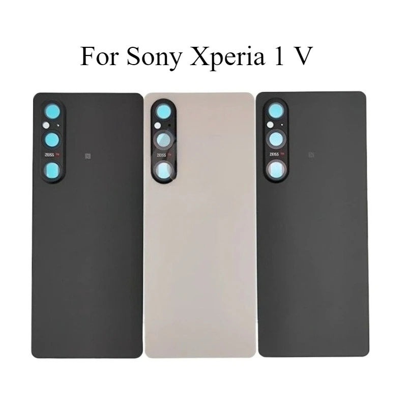 For Sony Xperia 1 V  XQ-DQ72 Battery Back Cover Housing Rear  Case Replacement Parts With Camera Lens