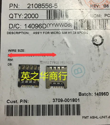 10 piezas orginal new 2108556-5 deck