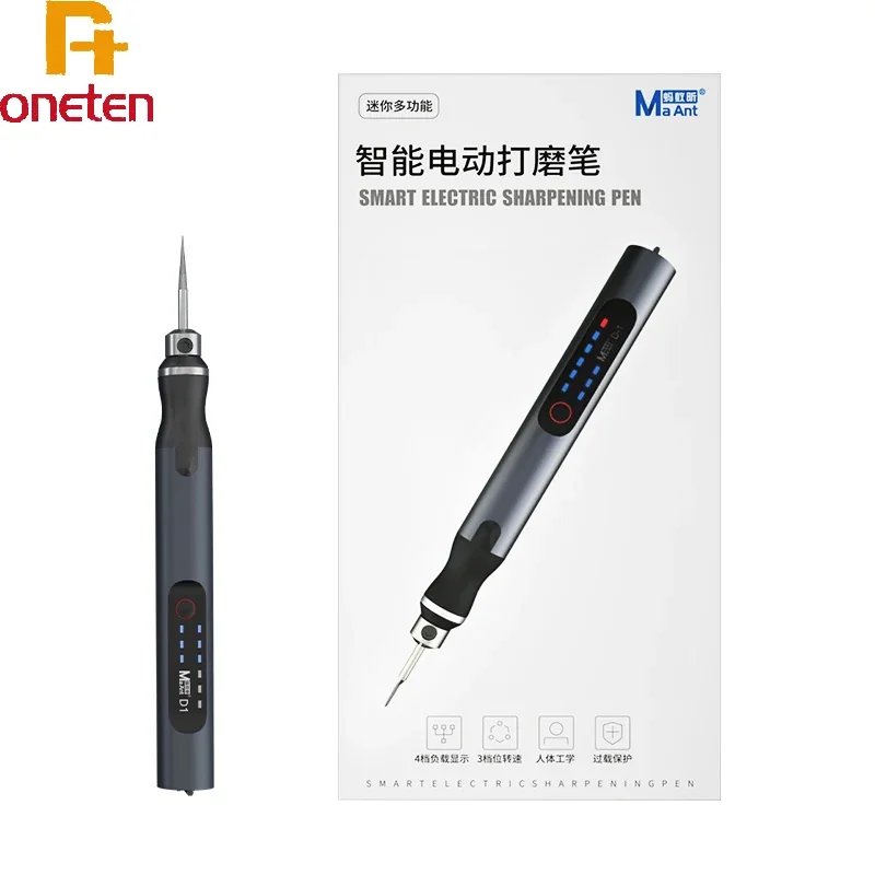 MaAnt D1 Electric Intelligence Adjustable Grinding Pen For Cutting Drilling Carving Disassembly Phone CPU IC Polishing Pen Tools