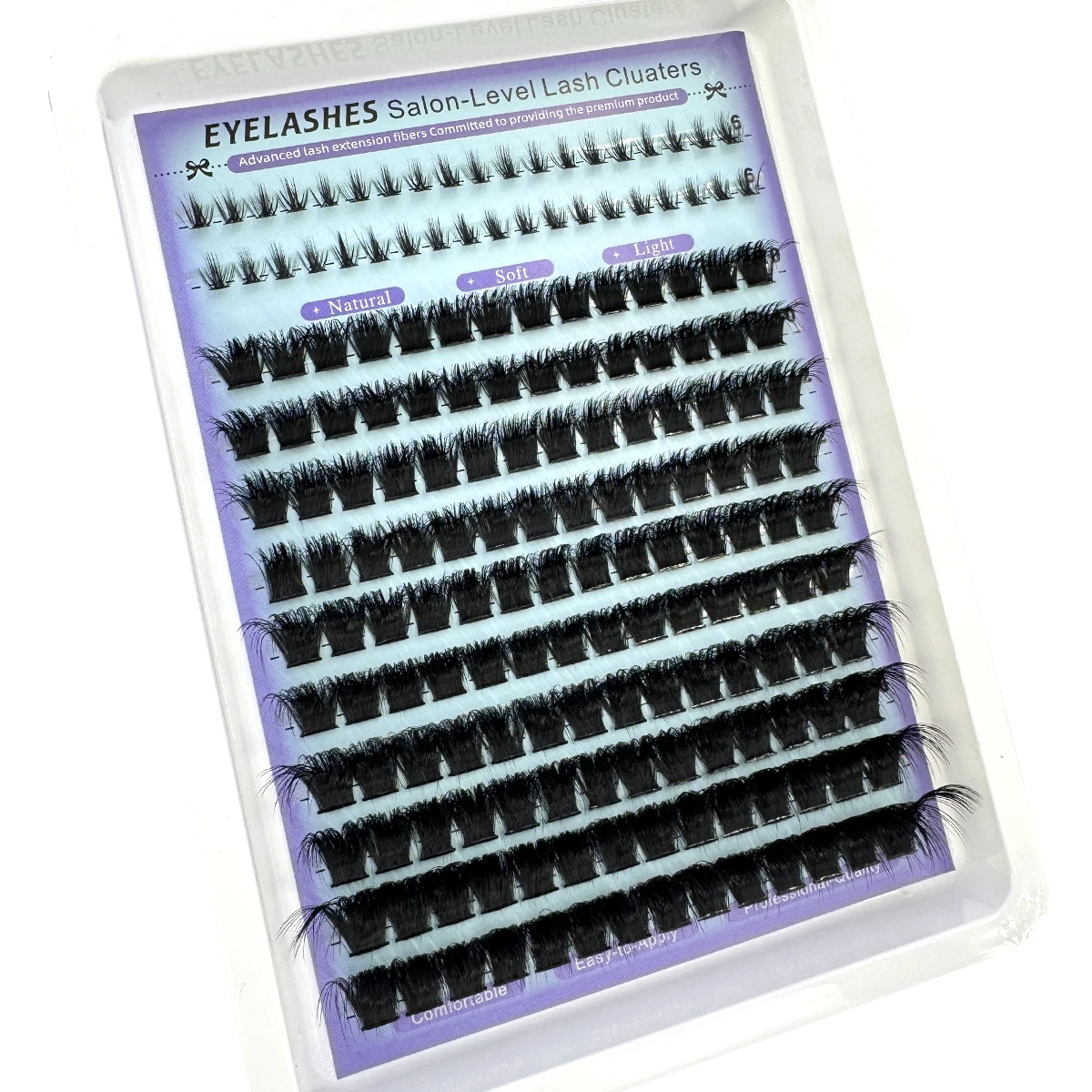Unten + Spikes Wimpern Cluster Wispy Manga Lashes Cluster Verlängerung Einzigartige stachelige Cluster Anime Individuals Fairy Lashes 10–18 mm – Detail 6