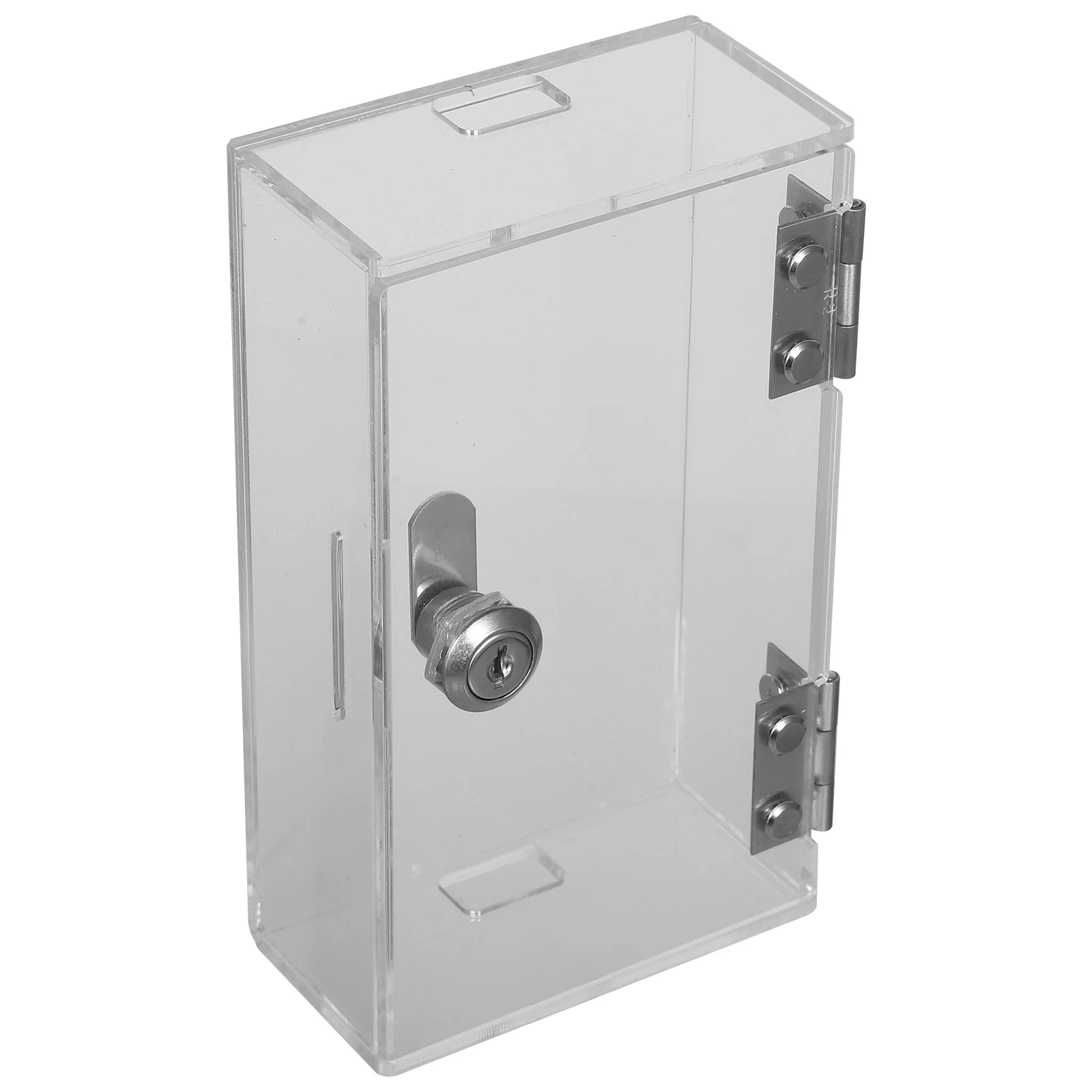 

Acrylic Phone Storage Box 18x10x5cm Lockable Charging Compatible Smartphones Transparent Cell Phone Jail Locker Students