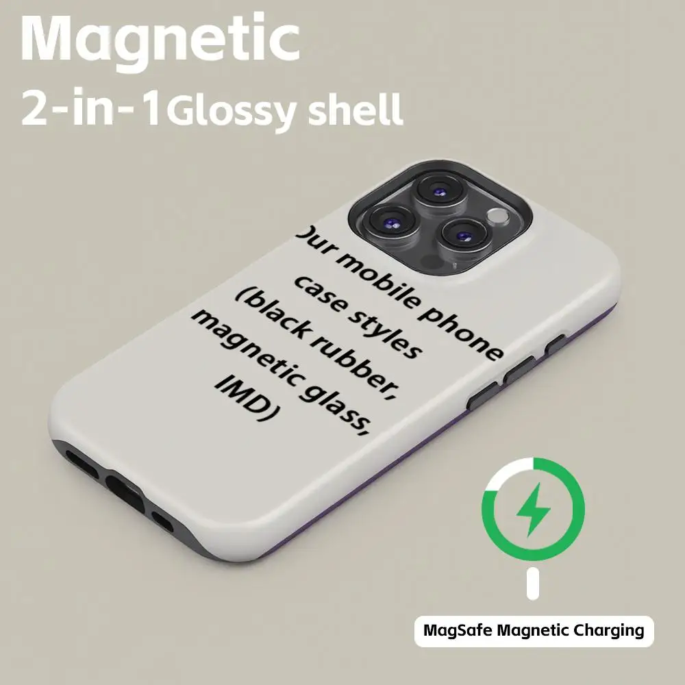 heheh Phone Case Magnetic 2-in-1 Glossy shell For iPhone17 16e 16 15 14 13 12 11Pro Max Plus mini view 2