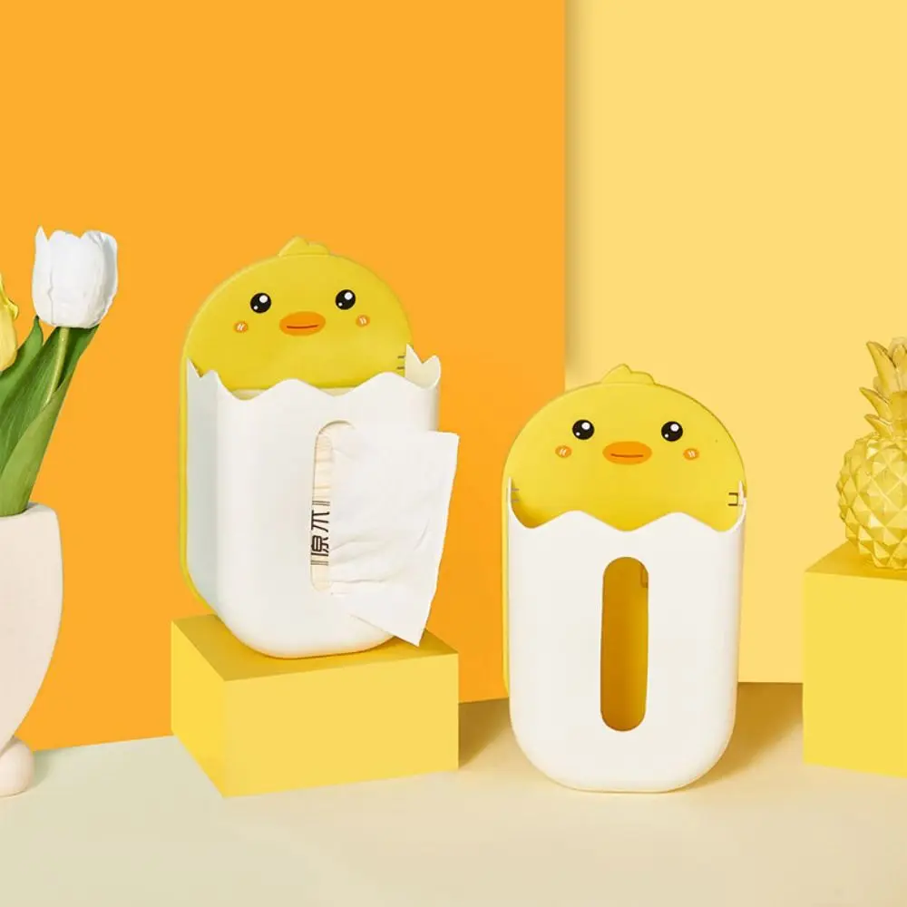 for Bathroom Splash Proof Yellow Duck Pattern Household Soap Box Beauty Egg Storage Rack Toilet Paper Shelf Roll Paper Holder