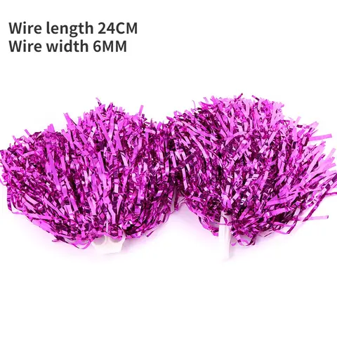 Cheerleading Pom-Poms med handtag Cheerbollar Guld Gul Rosa Röd Grön Blå För Handdans Dam Flickor Barn Pompoms Tillbehör 10 best sales pom-pom-bollar - №9