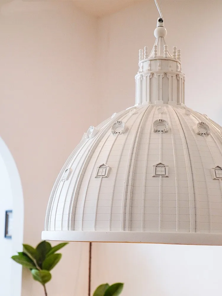 Vintage French Castle Chandelier - Restaurant Bar Lamp for Bedroom Classic Pattern Lighting Fixture