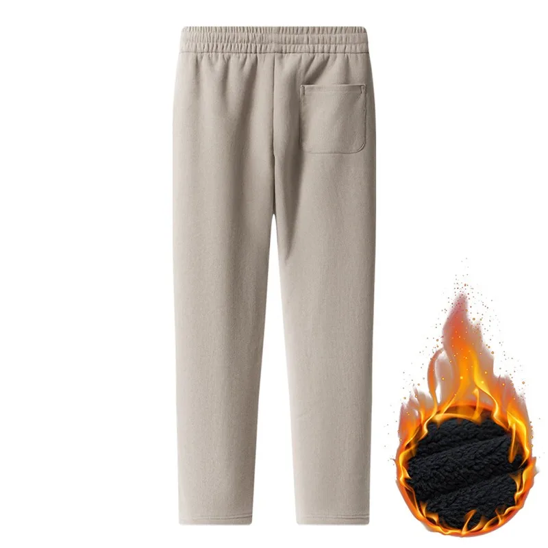 

Зимние бархатные вельветовые брюки для мужчин, теплые и удобные брюки, бархатные утолщенные простые повседневные брюки