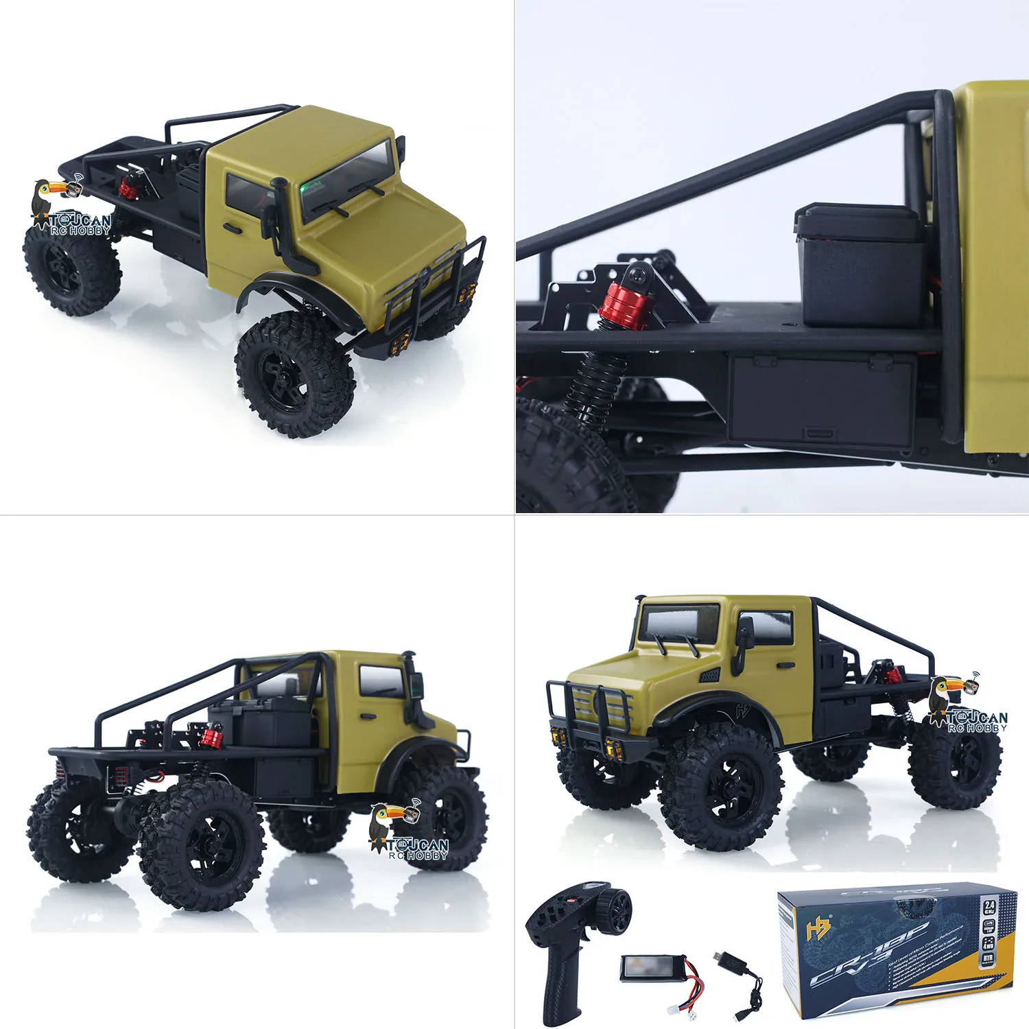 

1/18 2.4G RC Rock Crawler Car 4*4 Remote Control Crawler CR18P PRO Juice Up Hobbywing Brushless Motor ESC Battery Ready to Run