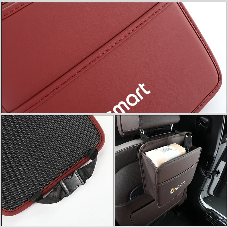مقعد السيارة الخلفي حقيبة التخزين منظم للحمل حقيبة متعددة الوظائف المقعد الخلفي المنظم ل الذكية Fortwo 451 450 453 EQ Forfour Cou #3