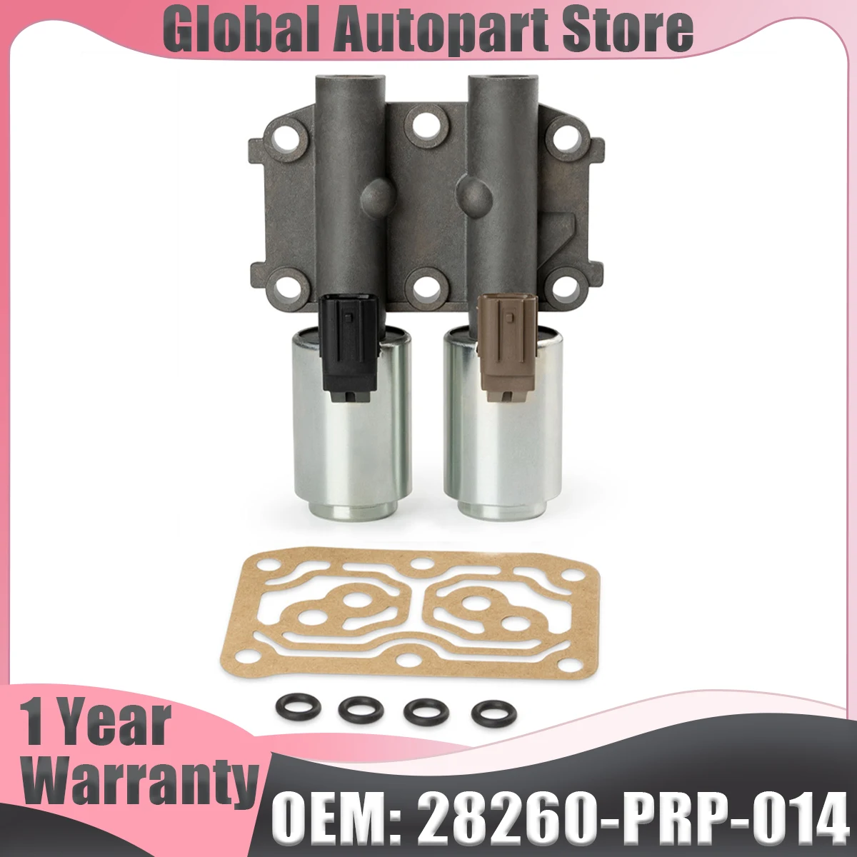 

For Honda Accord CR-V s 2003-2008 Transmission Dual Linear Solenoid Valve 28260-PRP-014 28260-R90-004 Auto Brand New Automatic