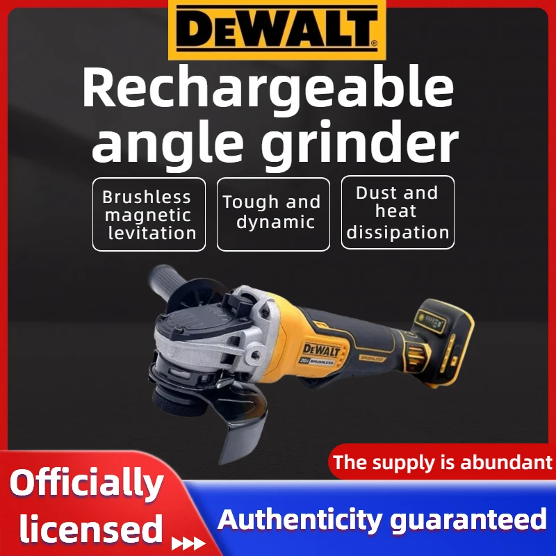 Dewalt DCG406 125/100mm Cordless Brushless Angle Grinder 9000RPM Cutting Machine Polishing Machine For 20V Lithium Batteries