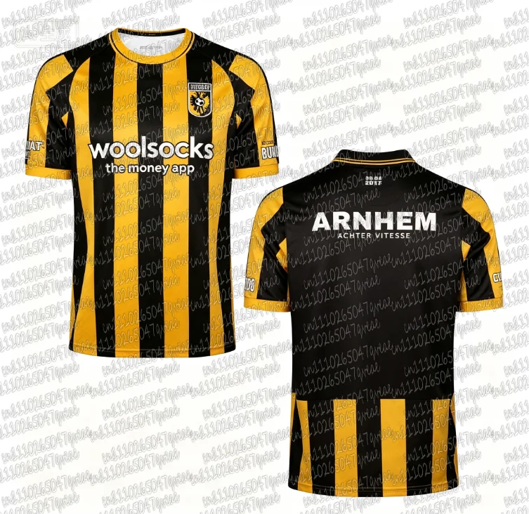 2025/26 Breathable Football Jersey Quick-drying Sports Away Male Gift Top Family Matching Home Soccer Game V-Vitesse Tees Top