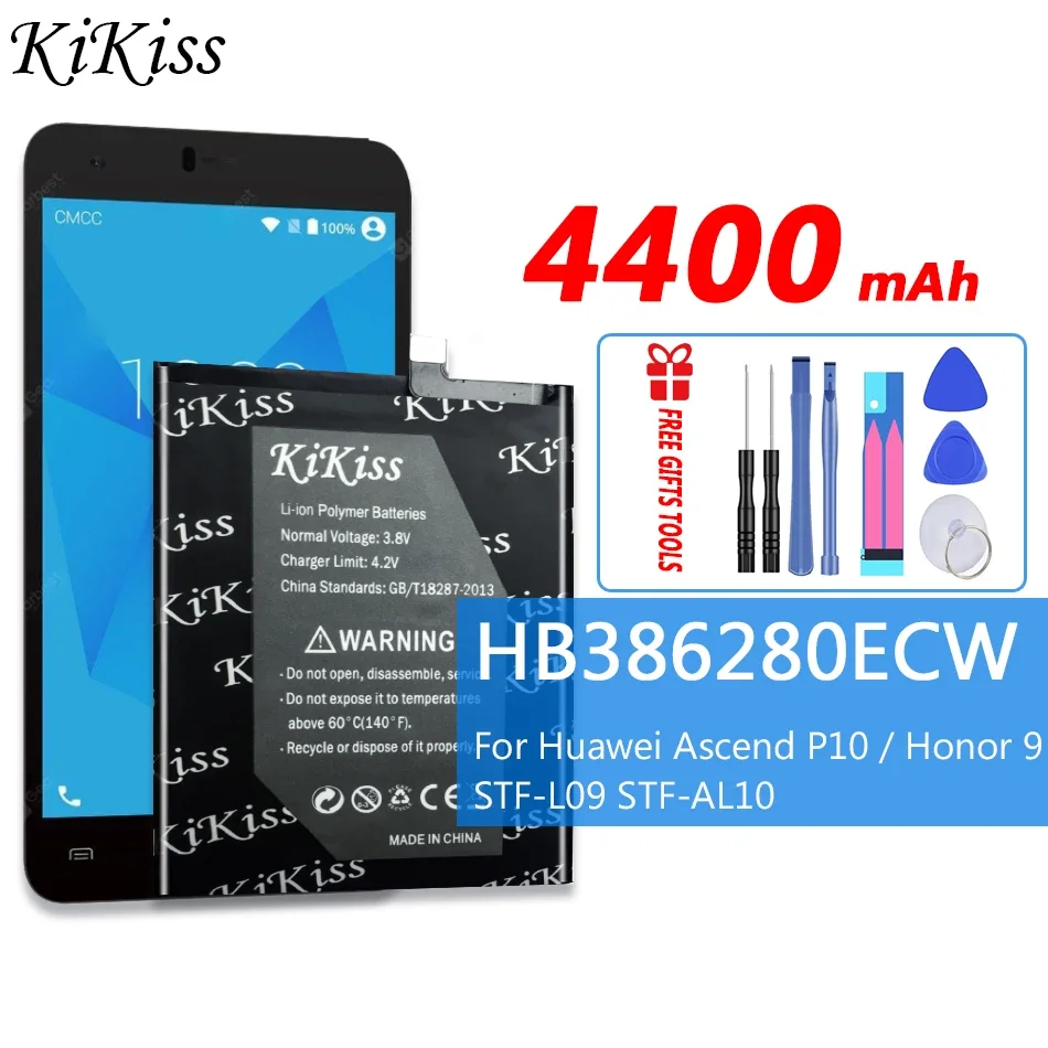 

4400 мАч HB 386280 Аккумулятор ECW для мобильного телефона Huawei Ascend P10/Honor 9 Honor9 STF-L09 STF-AL10, аккумулятор большой емкости для Huawei Ascend P10/Honor 9 Honor9 STF-L09 STF-AL10