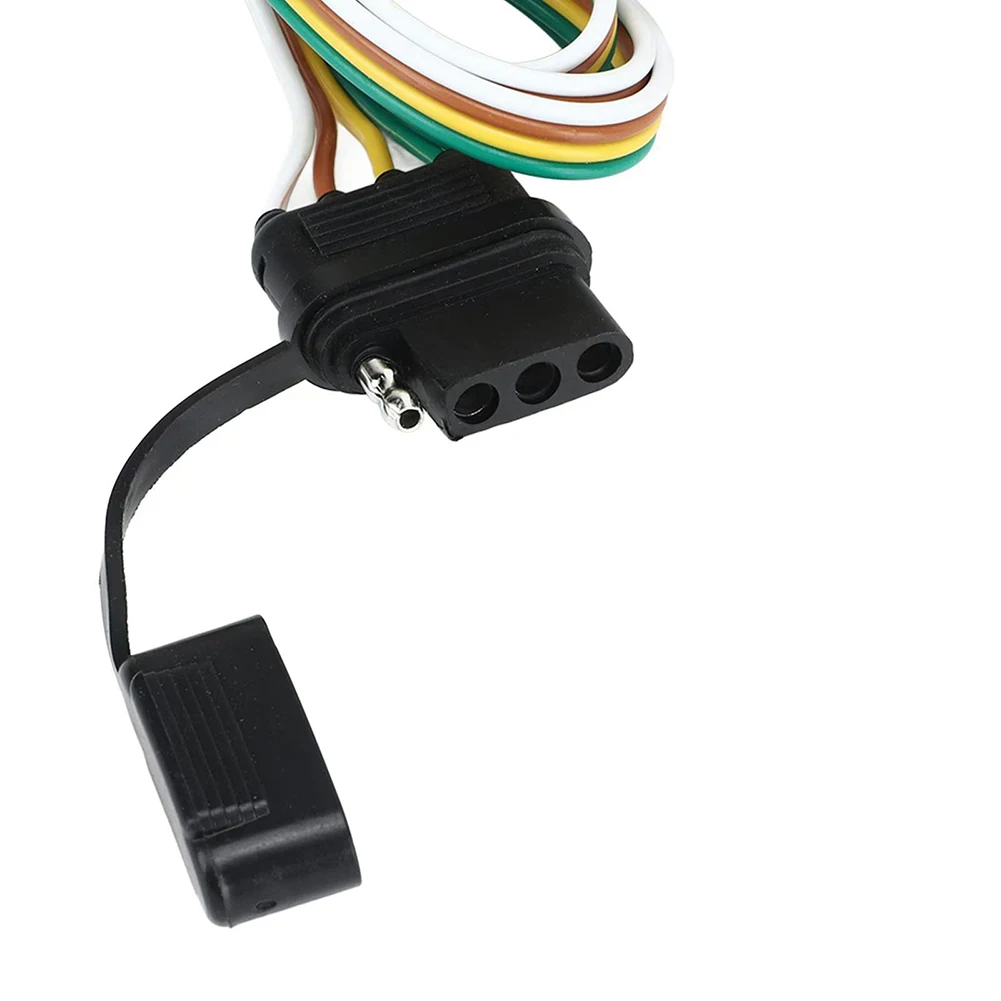 For Honda Pilot 2023 2024 2025 4 Pin Trailer Wiring Harness with Taillight Signal Converter and Rubber Dust Cover Sealing