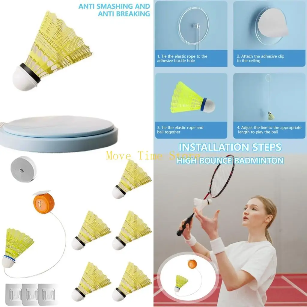 92ME Single Player Badminton Trainer Professional Stretch Badminton Training Tool