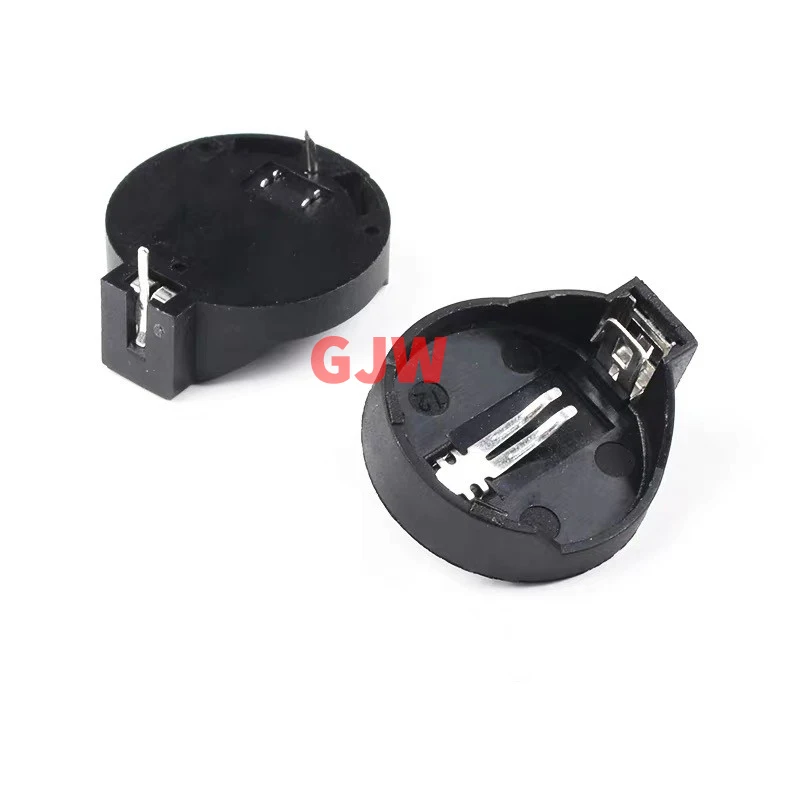 10PCS 3V CR2032 CR2025 CR2016 Coin Cell Battery Holder Case Black Coin Cell Button Socket Holder Case