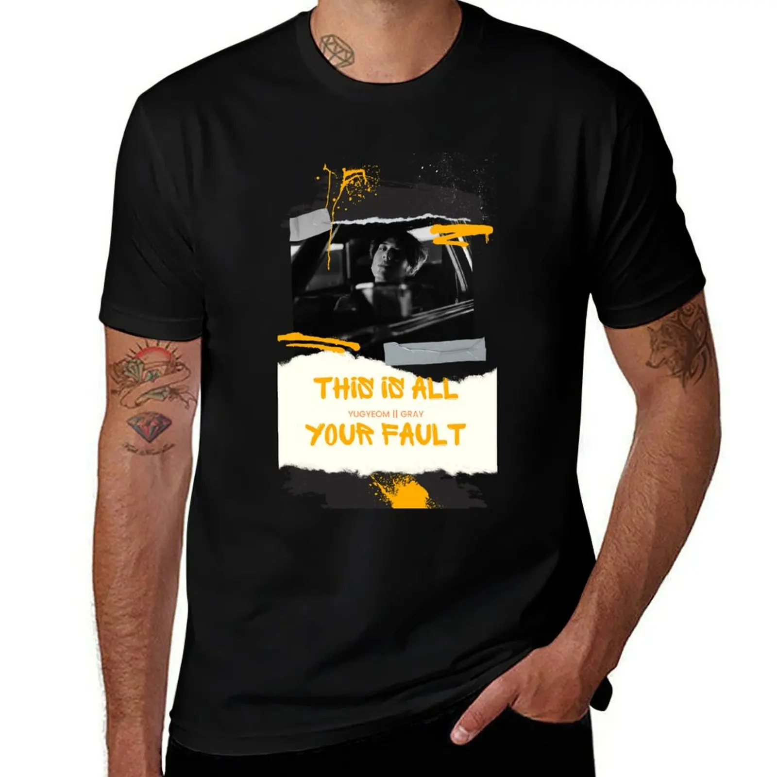 

Your cotton 100% men Yugyeom t Fault for t shirts T-Shirt Inspired g funny T-Shirt man t shirts for - graphic shirts man All